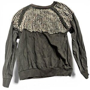 Size 34 women sweater with spikes vintage sweater gothic style